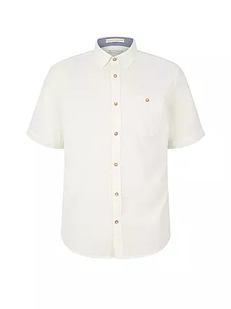 TOM TAILOR | Leinenhemd | weiss