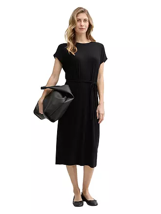 TOM TAILOR | Midikleid | schwarz