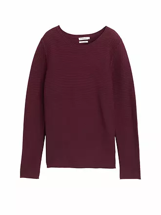 TOM TAILOR | Pullover | dunkelrot