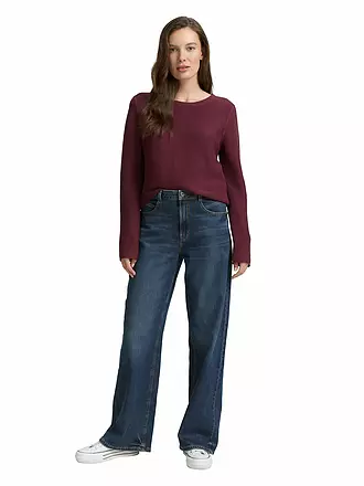 TOM TAILOR | Pullover | dunkelrot
