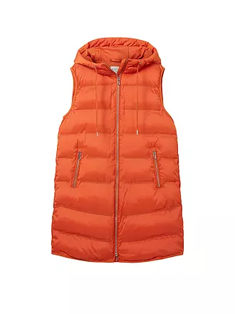 TOM TAILOR | Steppgilet | orange