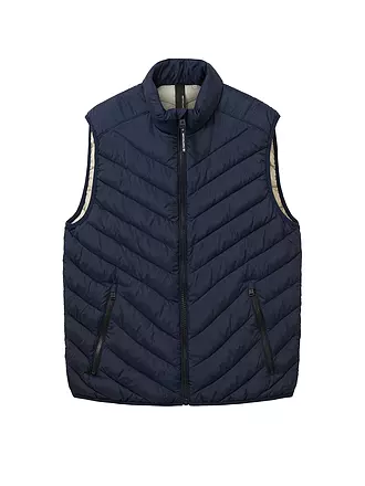 TOM TAILOR | Steppgilet | schwarz