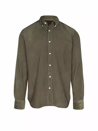 TOMMY HILFIGER | Cordhemd | olive