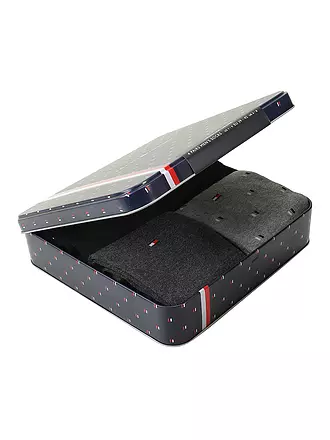 TOMMY HILFIGER | Geschenkbox Socken 4-er Pkg. black | dunkelblau
