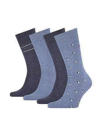 TOMMY HILFIGER | Geschenkbox Socken 4-er Pkg. | blau