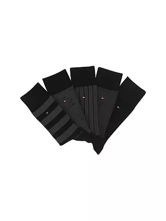 TOMMY HILFIGER | Geschenkbox Socken 5-er Pkg. black | schwarz