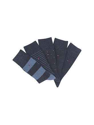TOMMY HILFIGER | Geschenkbox Socken 5-er Pkg. jeansblue | blau
