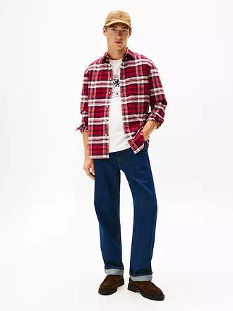 TOMMY HILFIGER | Hemd Regular Fit | rot