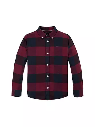 TOMMY HILFIGER | Jungen Hemd | dunkelrot