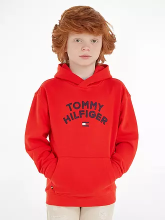 TOMMY HILFIGER | Jungen Kapuzensweater - Hoodie | rot