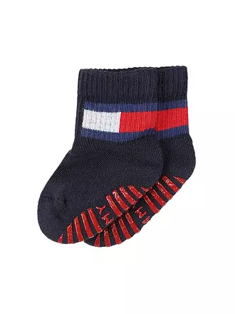 TOMMY HILFIGER | Jungen Socken 2-er Pkg. light grey melange | dunkelblau