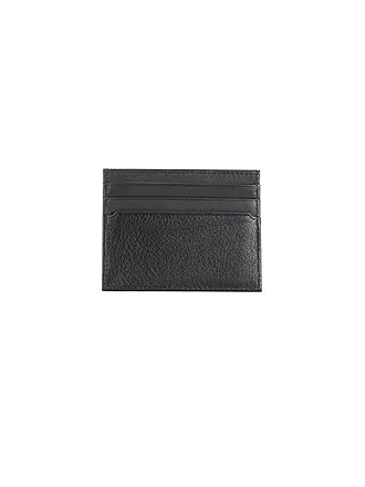 TOMMY HILFIGER | Kartenetui TH PREM LEA | schwarz