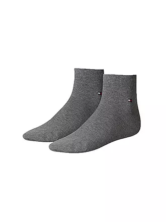 TOMMY HILFIGER | Kurzsocken 2-er Pkg. mid grey | beige