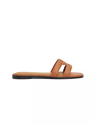 TOMMY HILFIGER | Pantoletten | braun