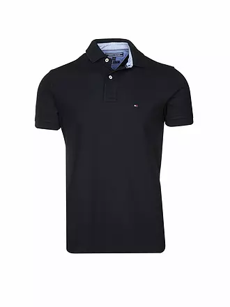 TOMMY HILFIGER | Poloshirt Regular Fit | schwarz