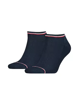 TOMMY HILFIGER | Sneaker Socken 2-er Pkg. navy | grau