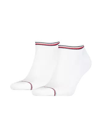 TOMMY HILFIGER | Sneaker Socken 2-er Pkg. white | grau