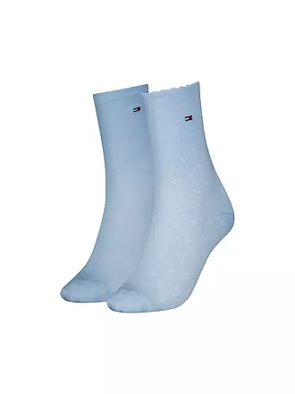 TOMMY HILFIGER | Socken 2-er Pkg white | hellblau