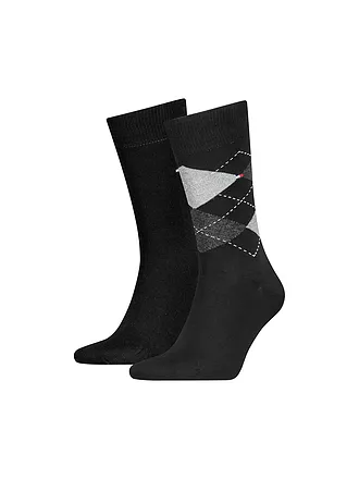 TOMMY HILFIGER | Socken 2-er Pkg. anthracite | schwarz