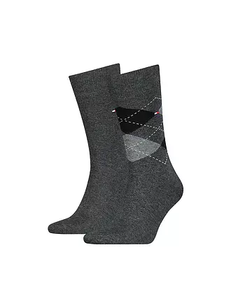 TOMMY HILFIGER | Socken 2-er Pkg. anthracite | dunkelblau