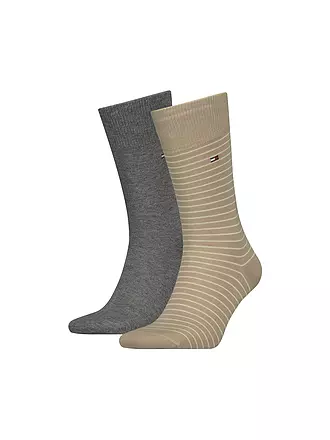 TOMMY HILFIGER | Socken 2-er Pkg. dark navy | beige