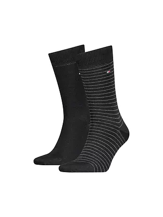 TOMMY HILFIGER | Socken 2er Pkg black/grey | blau