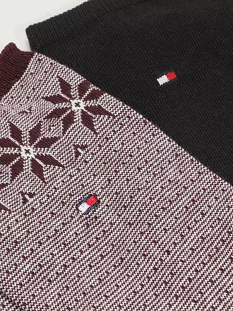 TOMMY HILFIGER | Socken 2er Pkg burgundy | dunkelblau