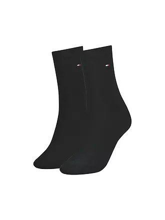 TOMMY HILFIGER | Socken 2er-Packung black | grau