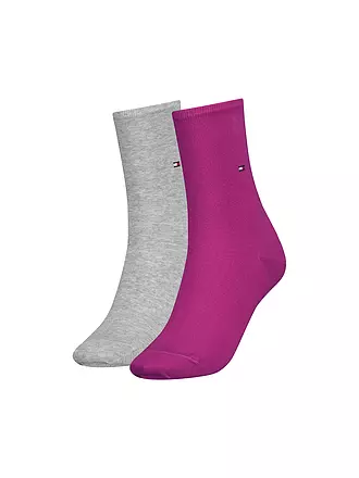 TOMMY HILFIGER | Socken 2er-Packung black | pink