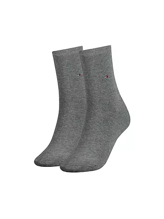 TOMMY HILFIGER | Socken 2er-Pkg middle grey | grau