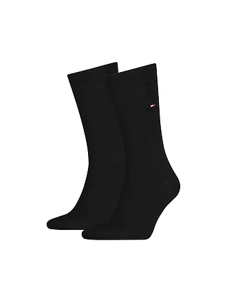 TOMMY HILFIGER | Socken 2er-Pkg. anthracite mela | schwarz