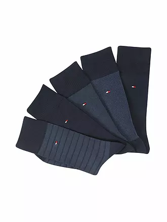 TOMMY HILFIGER | Socken Geschenkbox 5er Pkg black | blau