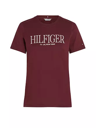 TOMMY HILFIGER | T-Shirt | dunkelrot