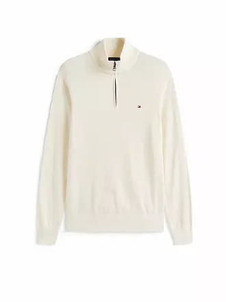 TOMMY HILFIGER | Troyer Pullover | schwarz