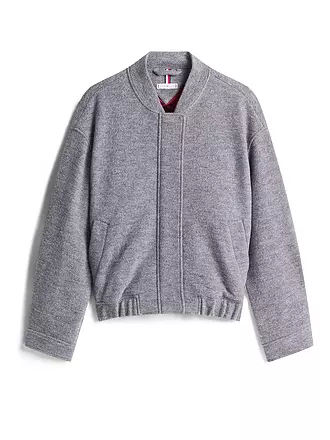 TOMMY HILFIGER | Wolljacke | hellgrau