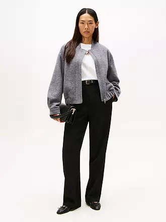 TOMMY HILFIGER | Wolljacke | hellgrau