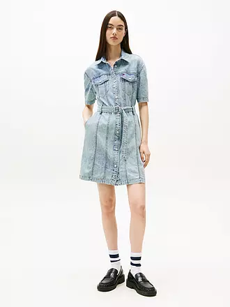 TOMMY JEANS | Kurzkleid | hellblau