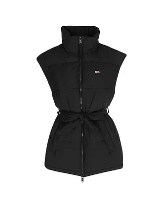 TOMMY JEANS | Steppgilet | schwarz