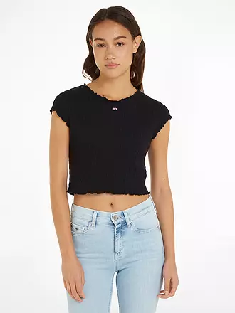 TOMMY JEANS | T-Shirt Cropped Fit | hellblau