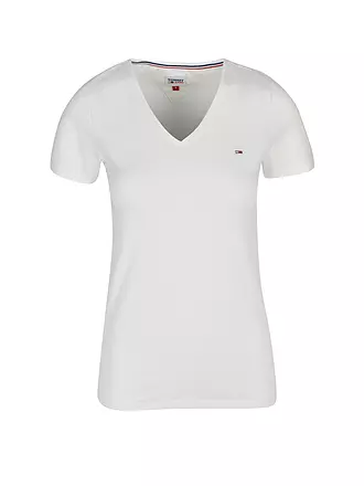 TOMMY JEANS | T-Shirt Skinny Fit | weiss