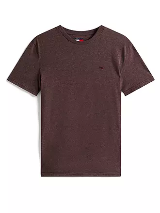 TOMMY JEANS | T-Shirt Slim Fit | dunkelrot