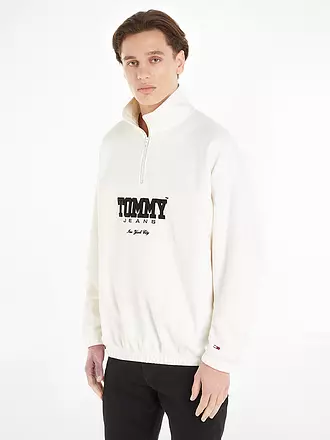 TOMMY JEANS | Troyer Pullover | beige