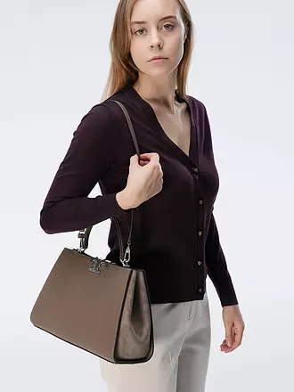 TORY BURCH | Ledertasche - Henkeltasche ELEANOR | braun