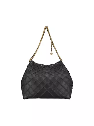 TORY BURCH | Ledertasche - Hobo Bag FLEMING | schwarz