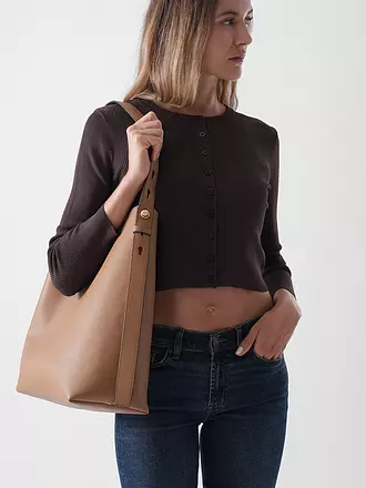 TORY BURCH | Ledertasche - Hobo Bag ROMY | beige