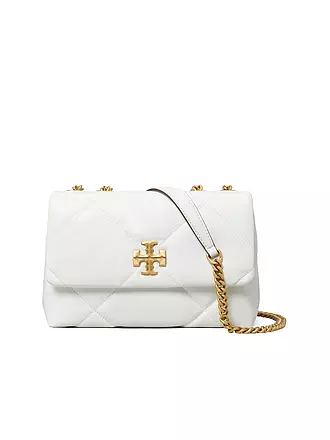 TORY BURCH | Ledertasche - Schultertasche KIRA DIAMOND | weiss