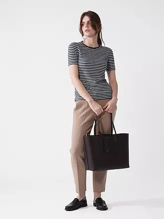TORY BURCH | Ledertasche - Shopper PERRY | dunkelrot