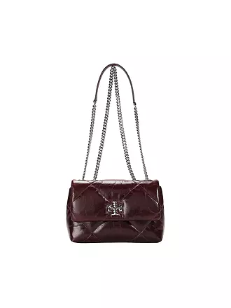 TORY BURCH | Ledertasche - Umhängetasche KIRA | dunkelrot