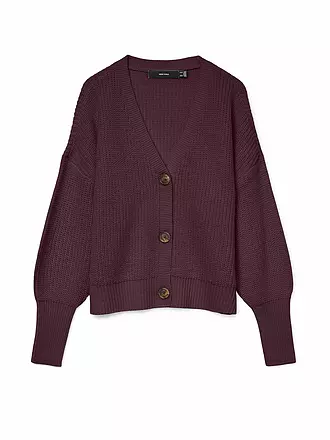 VERO MODA | Cardigan VMLEA | dunkelrot