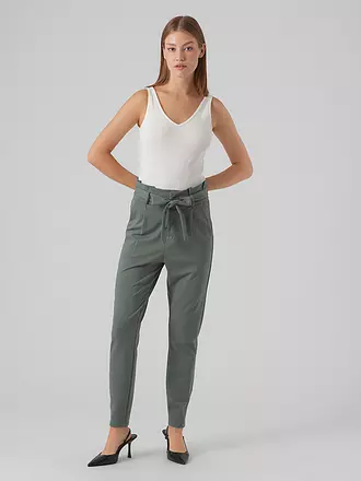 VERO MODA | Highwaist Hose Loose Fit VMEVA | dunkelgrün